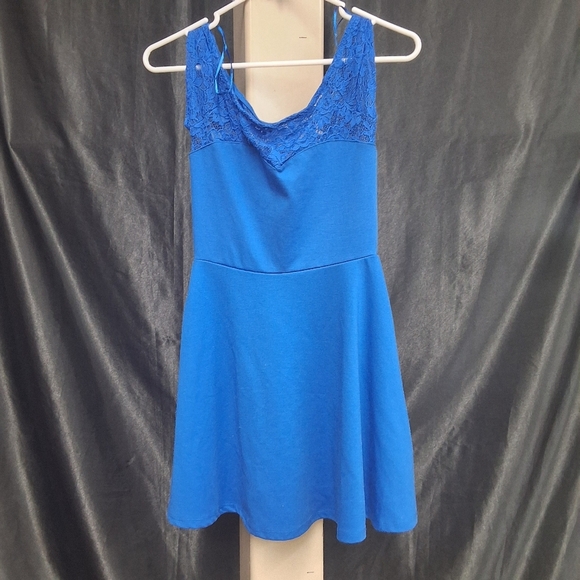 Ambiance Dresses & Skirts - Ambiance Apparel Blue Mini Dress
